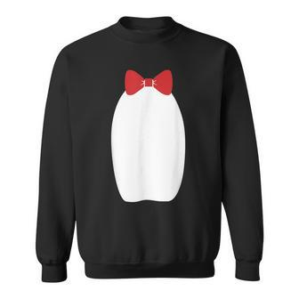 Cute Fancy Penguin Bow Tie Halloween Costume Funny Men Women Sweatshirt Graphic Print Unisex - Thegiftio UK