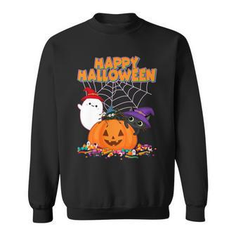 Cute Happy Halloween Friends Sweatshirt - Monsterry CA