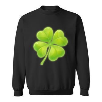 Cute St Patricks Day Lucky Glowing Shamrock Clover Sweatshirt - Monsterry UK