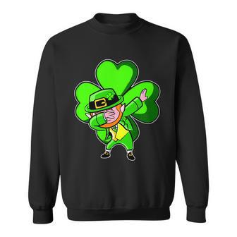 Dabbing Leprechaun St Patricks Day Clover T-Shirt Graphic Design Printed Casual Daily Basic Sweatshirt - Thegiftio UK