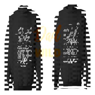 Dad Of The Wild One Toddler 1St Birthday Leopard Dad Boy Sweatshirt - Monsterry