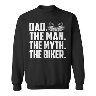 Dad The Biker Sweatshirt - Seseable