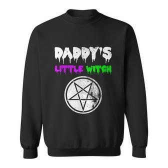 Daddys Little Witch Halloween Sexy Kinky Graphic Design Printed Casual Daily Basic Sweatshirt - Thegiftio UK