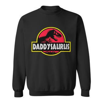 Daddysaurus Funny Daddy Dinosaur Tshirt Sweatshirt - Monsterry
