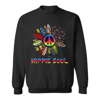 Daisy Peace Sign Hippie Soul Retro 60S 70S Costume Women Men Sweatshirt - Thegiftio UK