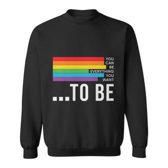 Dare To Be Yourself Lgbt Pride Month Sweatshirt - Monsterry CA