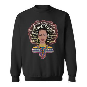 Dashiki Black Queen Sweatshirt - Monsterry AU