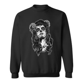 Day Of The Dead Beauty Skeleton Tshirt Sweatshirt - Monsterry