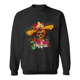 Day Of The Dead Sugar Skull Sombrero Tshirt Sweatshirt - Monsterry CA