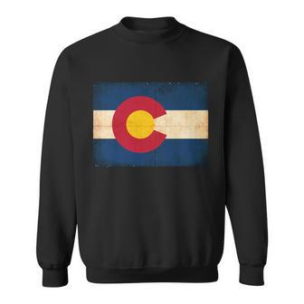 Denver Flag Grunge Colorado Sweatshirt - Monsterry UK