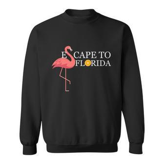 Desantis Escape To Florida Flamingo Orange Cute Gift Sweatshirt - Monsterry DE