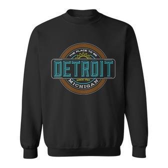 Detroit Emblem Since 1707 Graphic Design Printed Casual Daily Basic Sweatshirt - Thegiftio UK