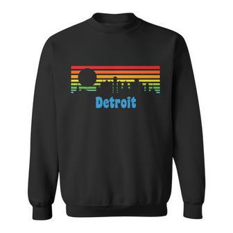 Detroit Retro Skyline Sweatshirt - Thegiftio UK