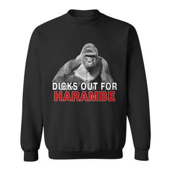 Dicks Out For Harambe Tshirt Sweatshirt - Monsterry CA