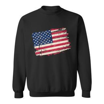 Distressed American Us Flag Sweatshirt - Monsterry UK