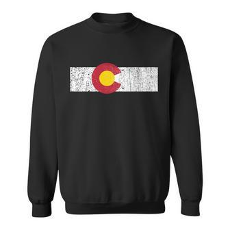 Distressed Colorado State Flag Denver Co Patriotic Tshirt Sweatshirt - Monsterry