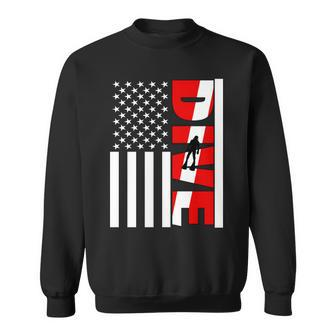 Diver American Flag Graphic Design Printed Casual Daily Basic Sweatshirt - Thegiftio UK