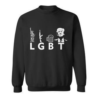 Donald Trump Lgbt Liberty Guns Beer Trump V2 Sweatshirt - Monsterry AU