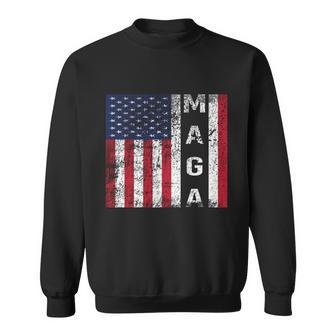Donald Trump Maga American Flag Gift Sweatshirt - Monsterry AU