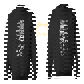 Dont Be A Basic Witch Halloween Skull Women Funny Sweatshirt | Seseable UK