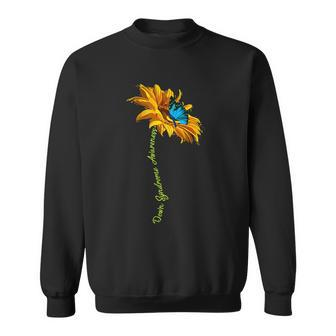 Down Syndrome Awareness Butterfly Sunflower Tshirt Sweatshirt - Monsterry DE