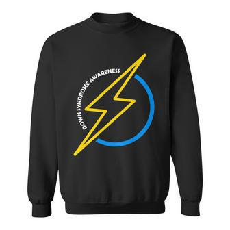 Down Syndrome Awareness Lightning Bolt Sweatshirt - Monsterry DE