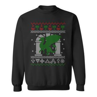 Dragon Dnd Ugly Christmas Sweater Sweatshirt - Monsterry AU