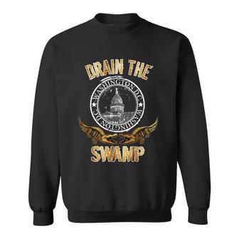Drain The Swamp Washington Dc Alligator Logo Trump Sweatshirt - Thegiftio UK