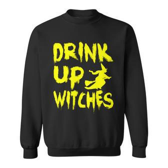 Drink Up Witches Graphic Design Printed Casual Daily Basic Sweatshirt