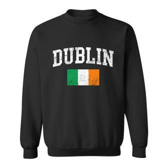 Dublin Ireland Irish Flag St Patricks Day Men Women Kids Gift Graphic Design Printed Casual Daily Basic Sweatshirt - Thegiftio UK