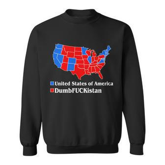 Dumbfuckistan Vs United States Of America Election Map Democrats Sweatshirt - Monsterry UK