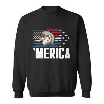 Eagle Mullet 4Th Of July Gift Usa American Flag Merica Cool Gift Sweatshirt - Monsterry UK