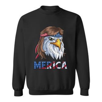 Eagle Mullet 4Th Of July Merica American Flag Funny Gift V3 Sweatshirt - Monsterry