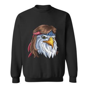 Eagle Mullet 4Th Of July Merica American Flag Funny Gift V4 Sweatshirt - Monsterry