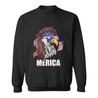 Eagle Mullet 4Th Of July Usa American Flag Merica Funny Gift V2 Sweatshirt - Monsterry