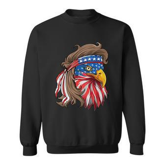 Eagle Mullet 4Th Of July Usa American Flag Merica Funny Gift V3 Sweatshirt - Monsterry UK
