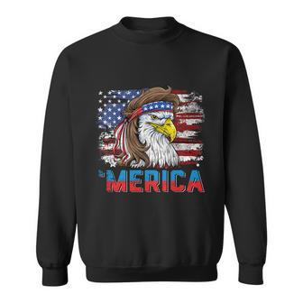 Eagle Mullet 4Th Of July Usa American Flag Merica Gift V12 Sweatshirt - Monsterry