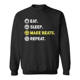 Eat Sleep Make Beats Beat Makers Music Producer Dj Mens Sweatshirt - Seseable