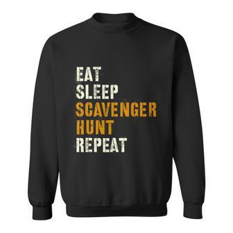 Eat Sleep Scavenger Hunt Repeat Halloween Activity Squad Cool Gift Sweatshirt - Monsterry