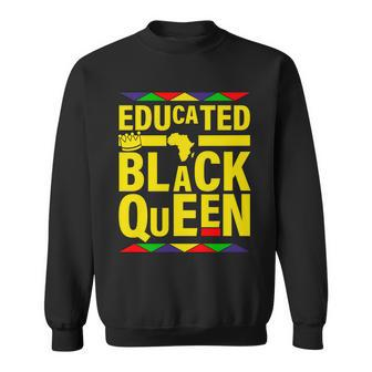 Educated Black Queen Tshirt Sweatshirt - Monsterry AU