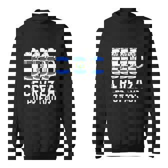 El Salvador Cerveza Por Favor Flag Graphic Design Printed Casual Daily Basic Sweatshirt - Thegiftio