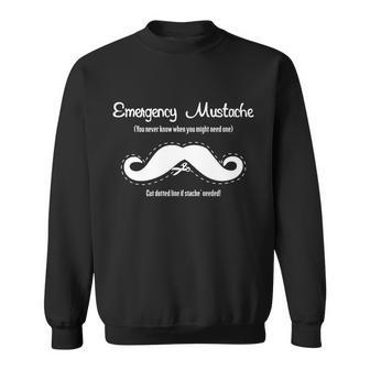 Emergency Mustache Sweatshirt - Monsterry UK