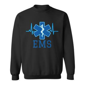 Ems Emergency Medical Services Pulse Logo Tshirt Sweatshirt - Monsterry