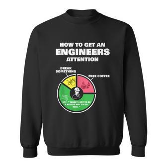 Engineer Engineering Gifts How To Get Engineers Attention Sweatshirt - Monsterry AU