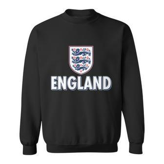 England Soccer Three Lions Flag Logo Tshirt Sweatshirt - Monsterry DE