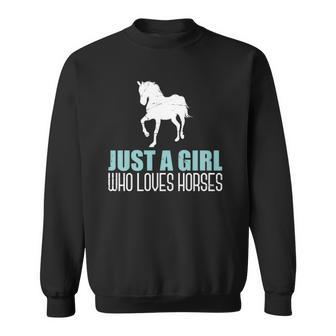 Equestrian Animal Horse Riding Horse Girls Women Gift Horse Sweatshirt | Mazezy