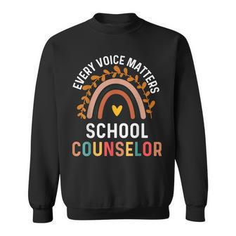 Every Voice Matters School Counselor Counseling V2 Sweatshirt - Seseable