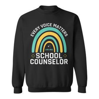 Every Voice Matters School Counselor Counseling V3 Sweatshirt - Seseable