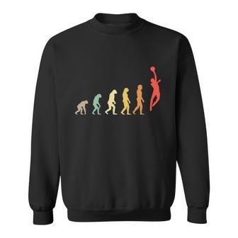 Evolution Basketball Human Evolution Basketball Player Silhouette Basketball Sweatshirt - Monsterry UK