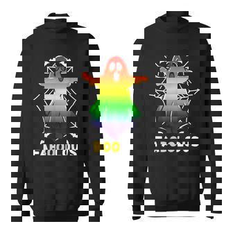 Faboolous Lgbtq Ghost Funny Halloween Costume Pun Sweatshirt - Thegiftio